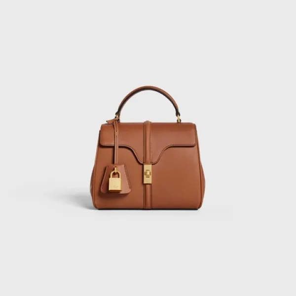 Celine MINI 16 in natural calfskin Tan