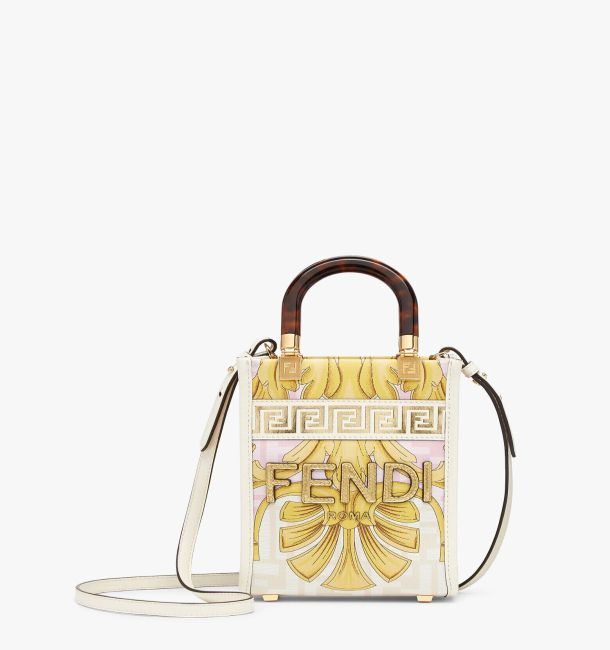 Fendi Мини сумка-шопер Sunshine Fendace