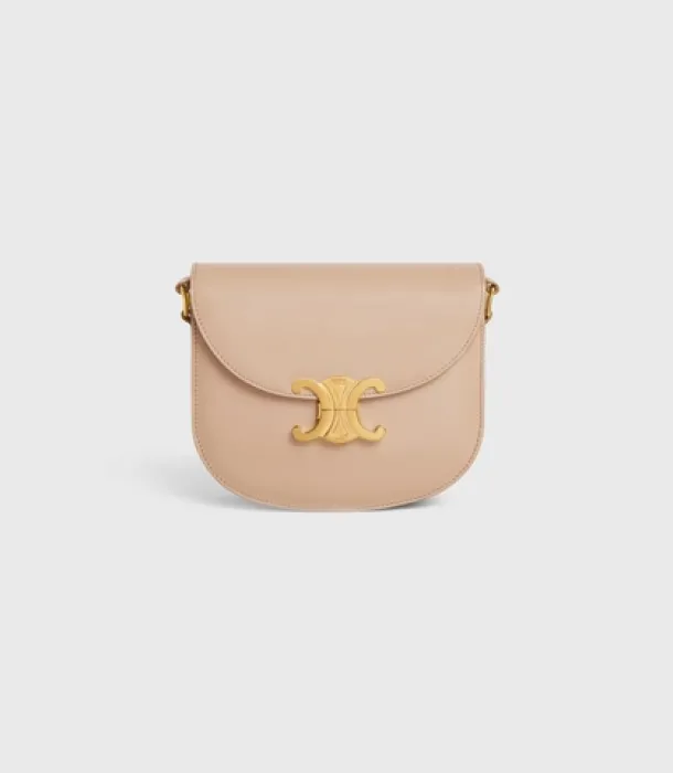 Celine Teen Besace Triomphe in shiny calfskin SAFARI