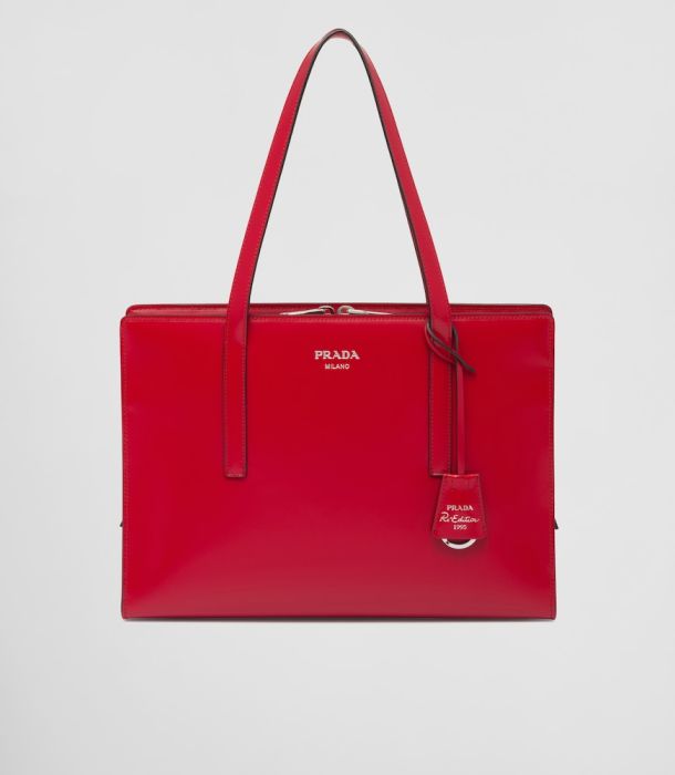Prada Re-Edition 1995 brushed-leather medium handbag